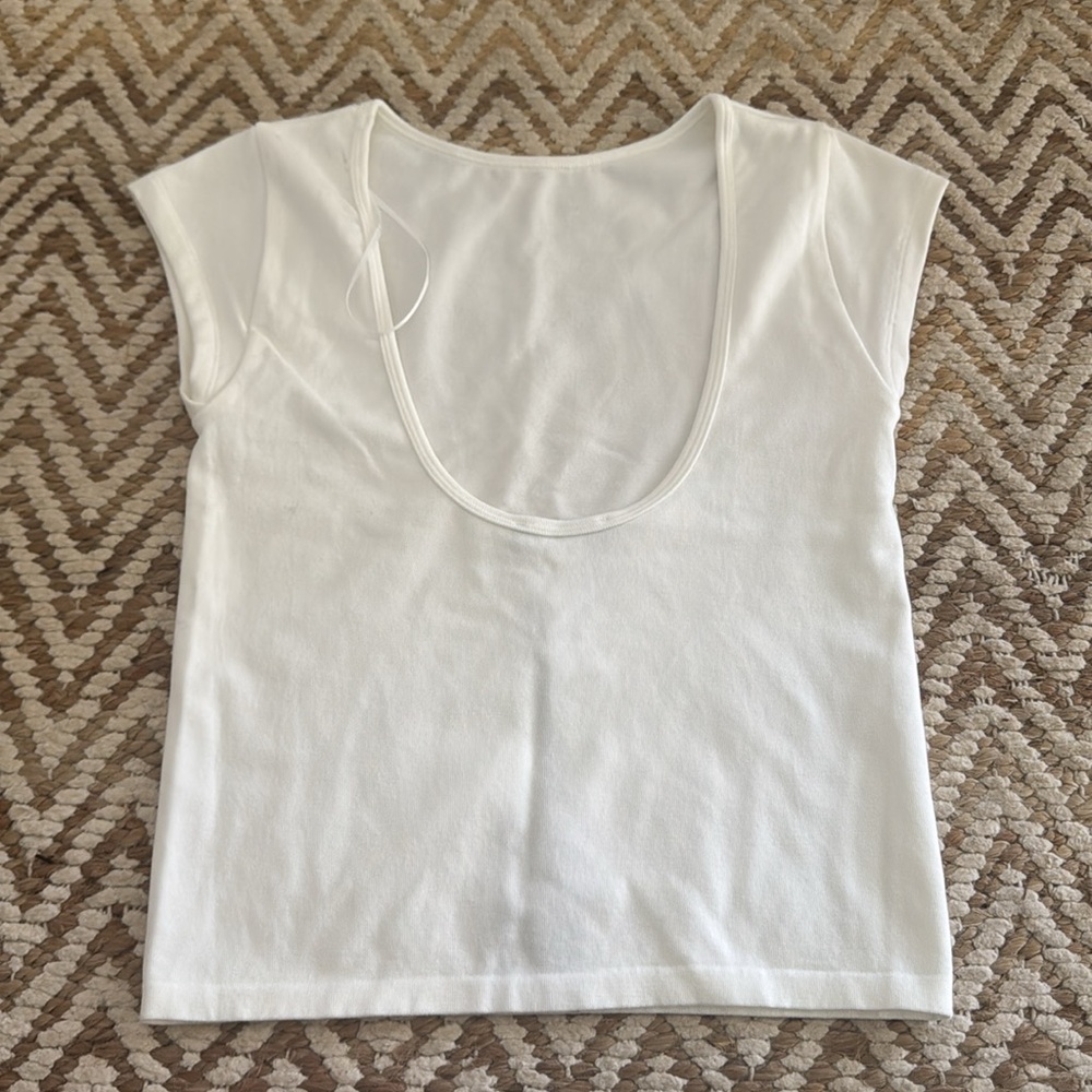 NWT Sincerely jules white top S/M - Picture 2 of 5